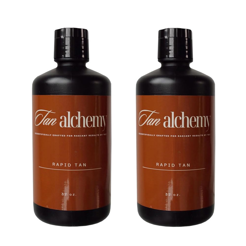 Tampa Bay Tan, Tan Alchemy, Rapid Tan Bronze Sunless Airbrush Sunless Spray Solution 2-32 oz Bottles (64 Fl Oz Pack of 1)