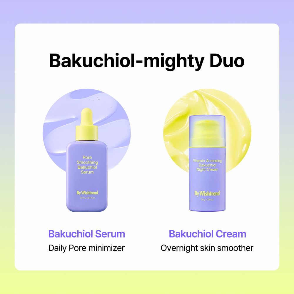 BY WISHTREND Vitamin A-mazing Bakuchiol Night Cream Korean Retinal, 0.35 Oz