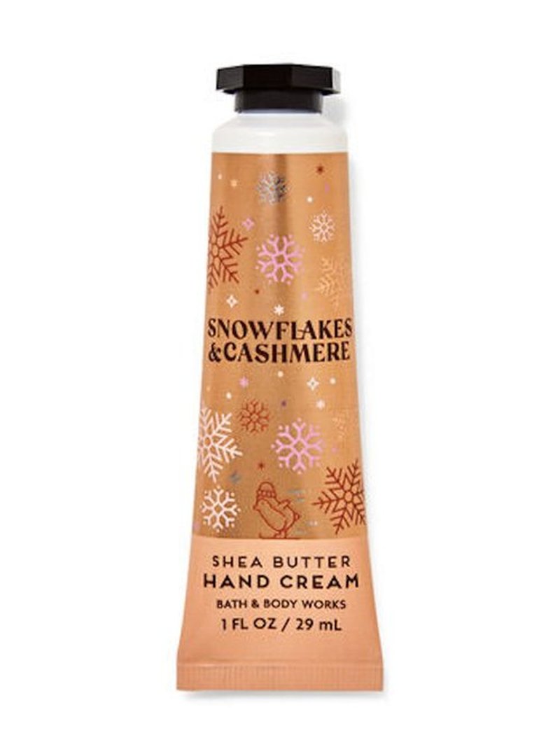 Bath & Body Works Snowflakes & Cashmere Shea Butter Travel Size Hand Cream 1oz (Package Artwork Varies)