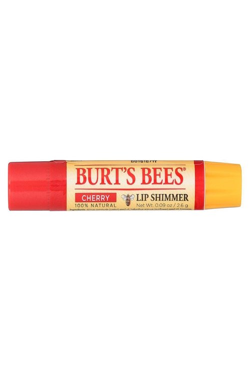 Burt's Bees Lip Shimmer, Cherry 0.09 Ounce (Pack of 4)