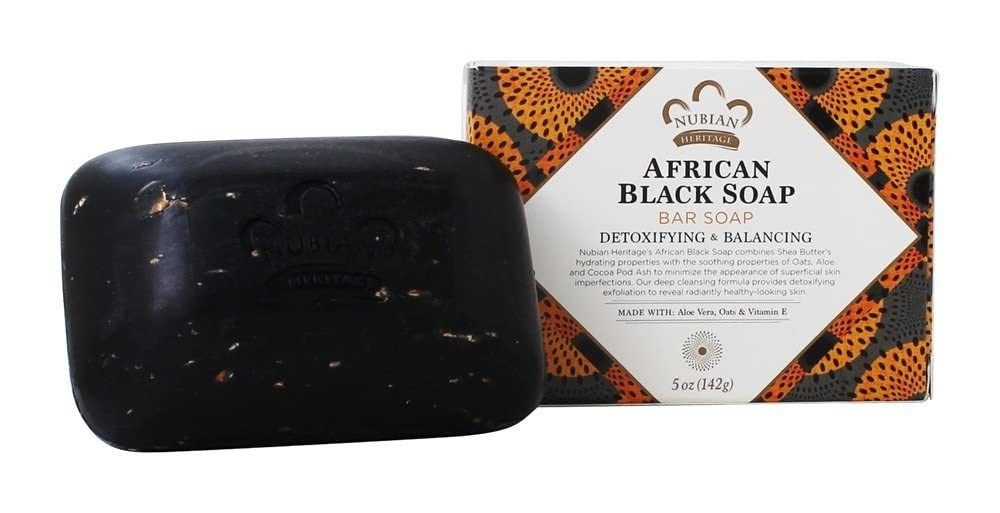 Nubian African Black Soap 5 Ounce (pack of 6)
