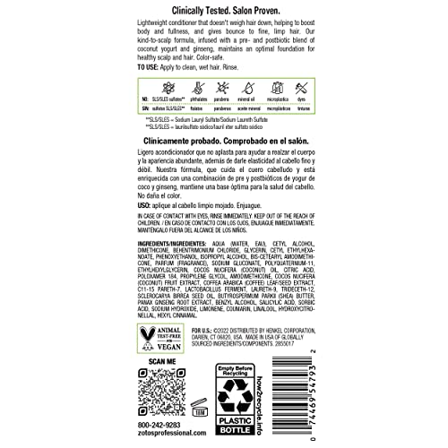 Biotera Ultra Thick & Full Volumizing Conditioner | Fine or Limp Hair | Microbiome Friendly | Vegan & Animal Test Free | Paraben Free | Color-Safe | 32 Fl Oz