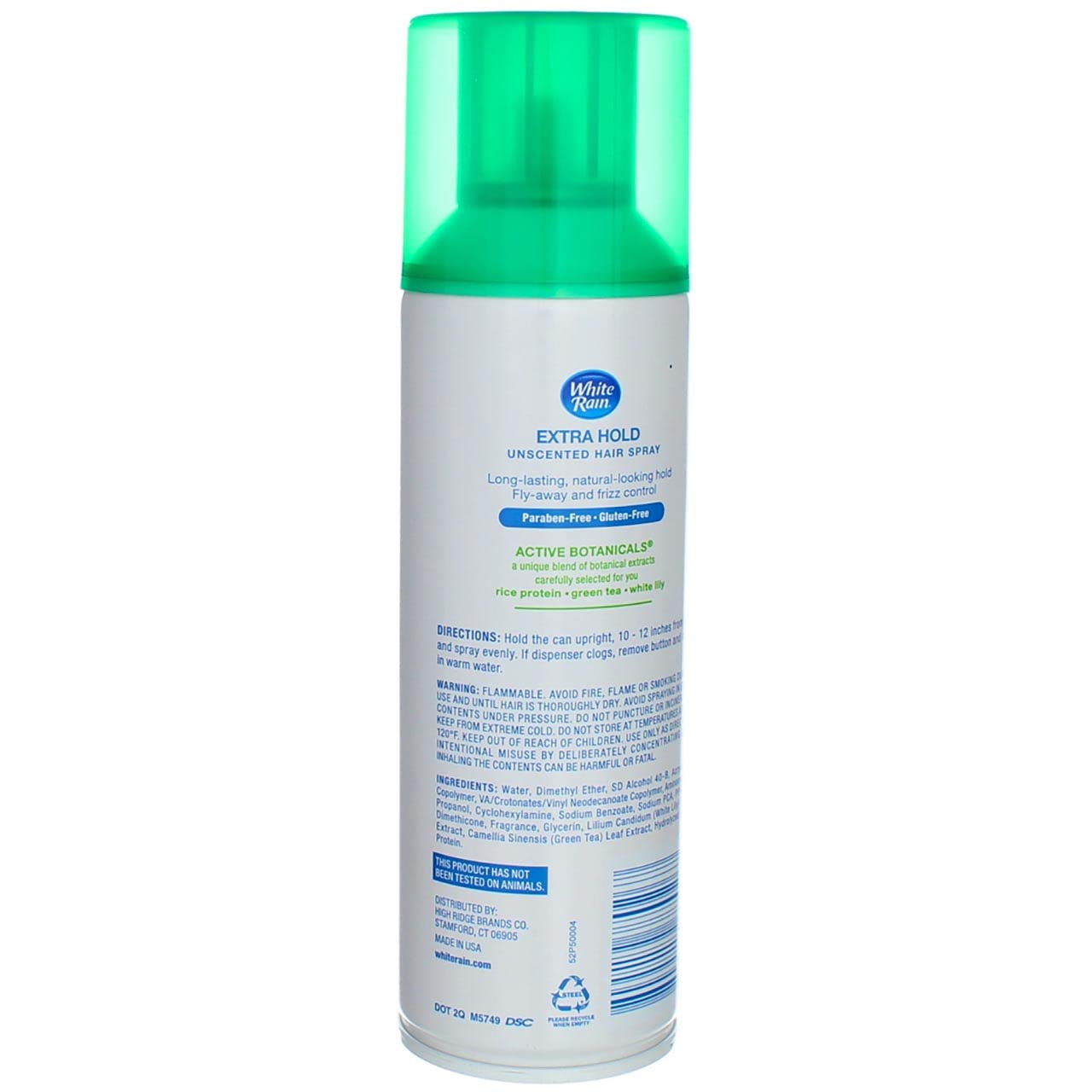 White Rain Hairspray Extra Hold Unscented, 7 oz (Pack of 8), Aerosol Hairspray for Women & Men, Humidity Resistant, Fragrance-Free, Non-Sticky, Finishing Hair Spray Extra Hold for All Hair Types