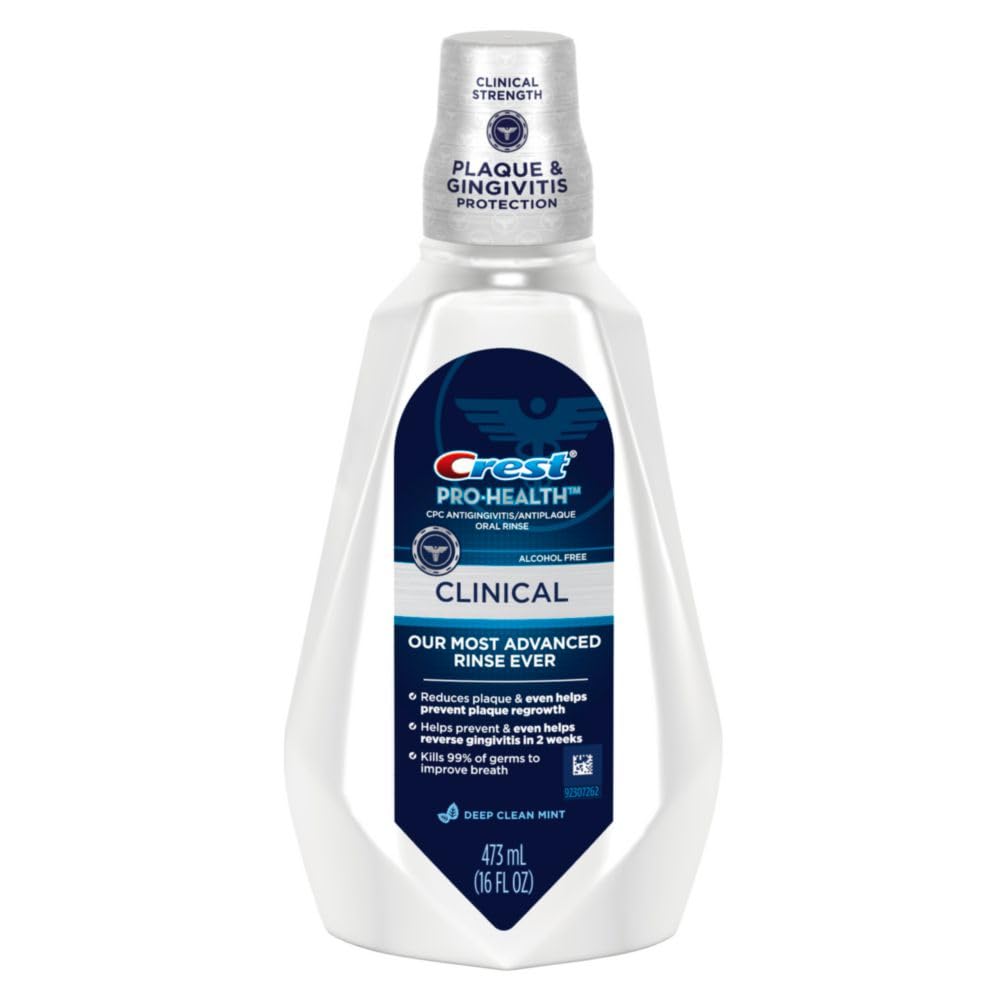 Crest Pro-Health Clinical Deep Clean Mint Oral Rinse 32 oz (Pack of 2)