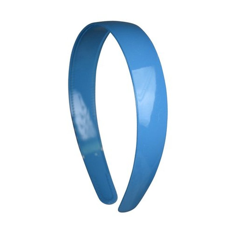 1 Inch Plastic Headbands (set of 12) - Blue