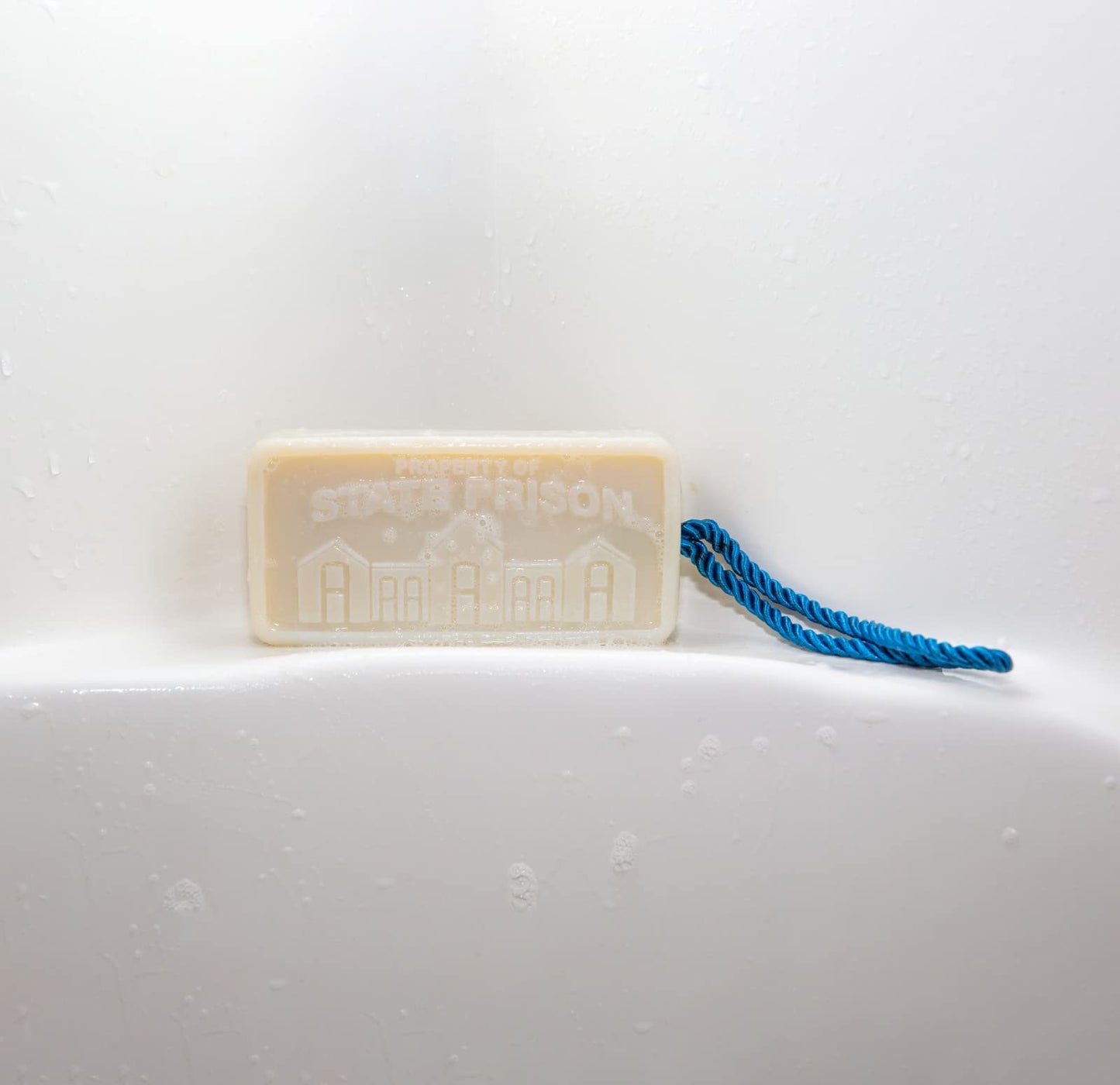 State Prison Soap on a Rope Funny Gag Gift for Men Novelty Shower Accessory Great Bachelor Party or Bathroom Gift