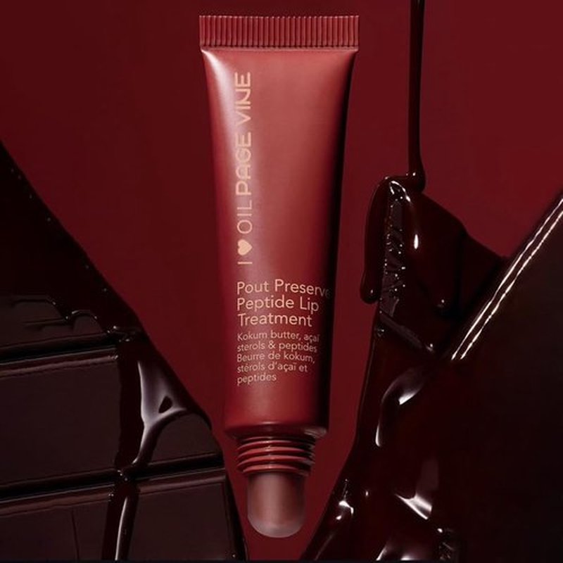 Pout Preserve Peptide Lip Treatment, lip balm,lip peptide,pout preserve summer lip gloss (Cocoa Crème)