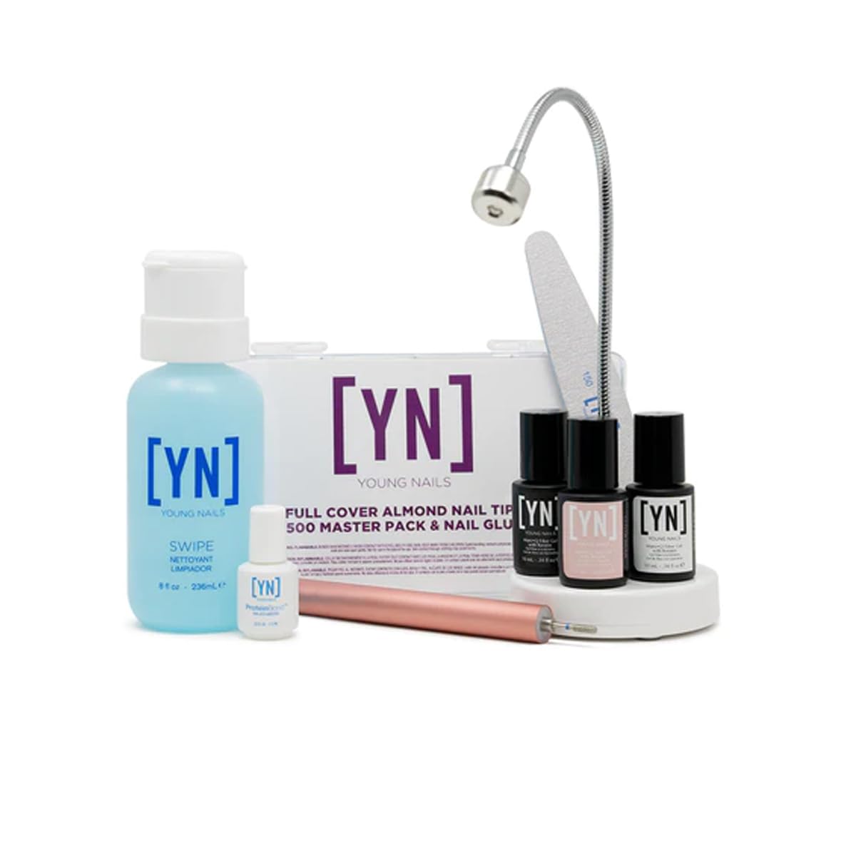 Young Nails Professional Kits & Accessories for Home Nail Kit, Starter Kit, Beginners, and/or Nail Professionals