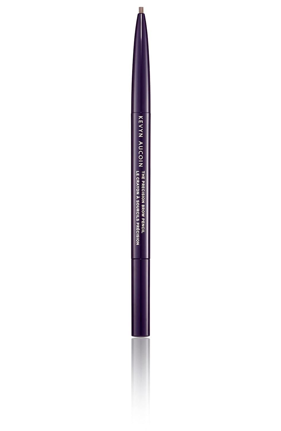 Kevyn Aucoin The Precision Brow Pencil, Brunette: Ultra slim, thin and strong. Retractable plus spoolie brush. Pro makeup artist go to. Sculpt, define and shape eyebrows. Stay put, smudge-proof.