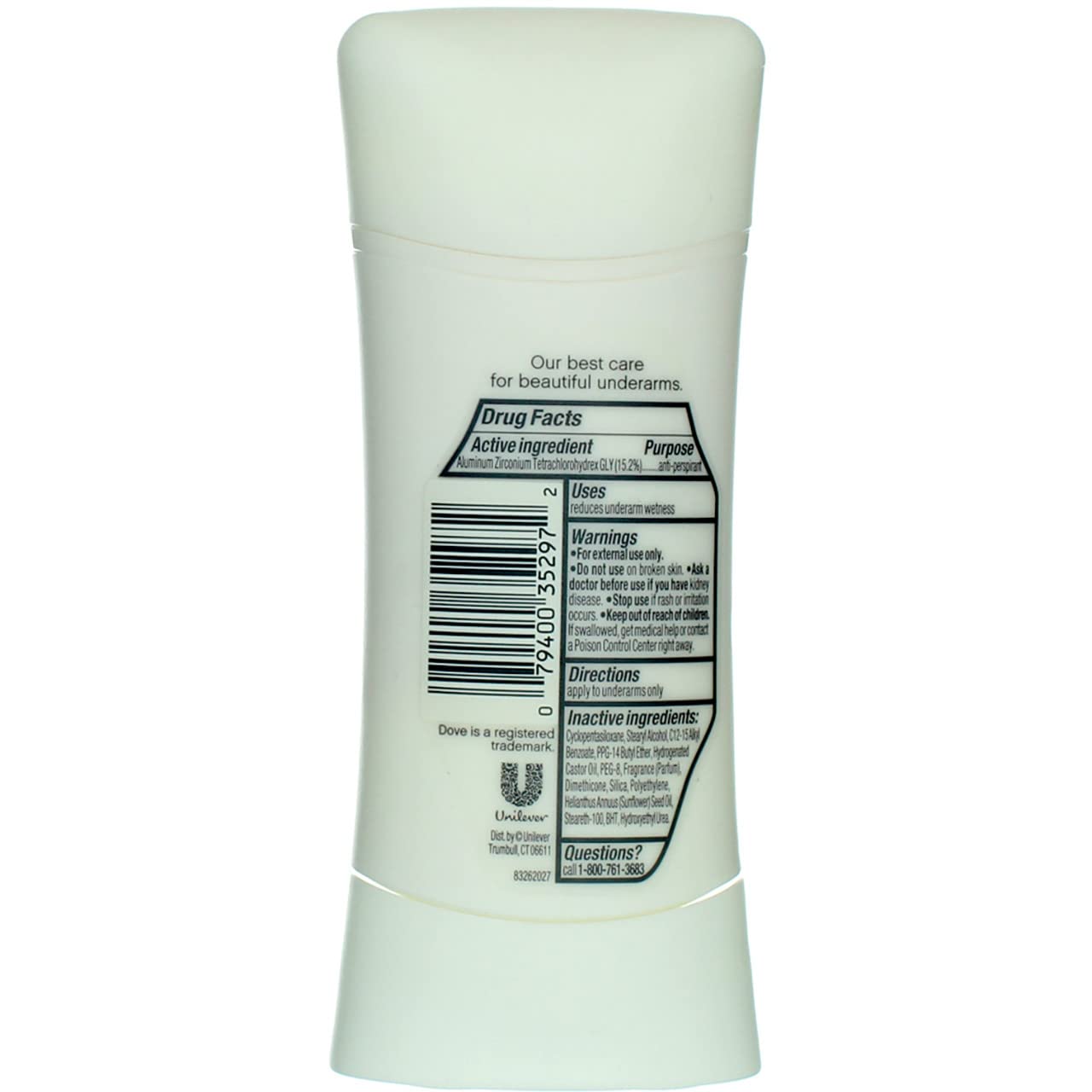 Dove Advanced Care Antiperspirant, Beauty Finish, 2.6 Ounce (Pack of 4)