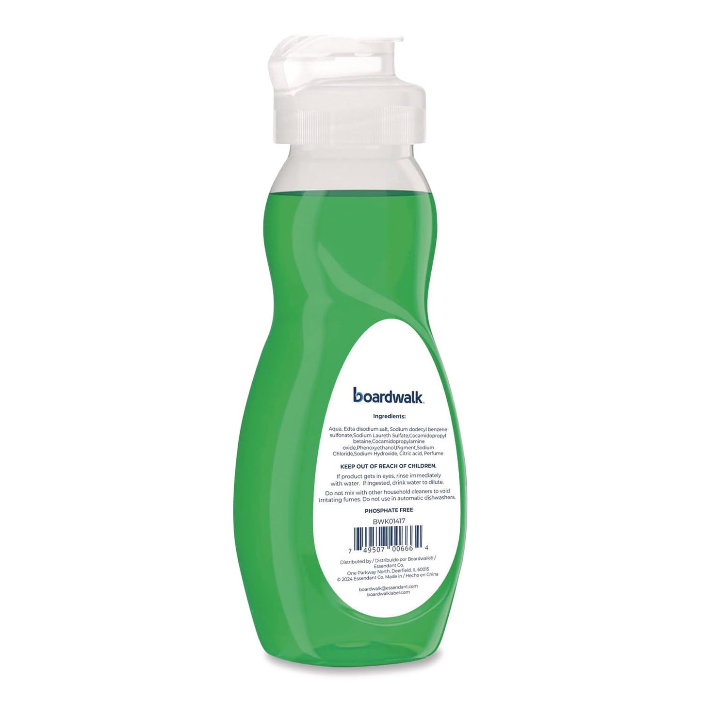 Boardwalk Dishwashing Liquid, Travel Dish Soap, Fresh Scent, 3 fl Ounce Bottle, Case of 72 Bottles