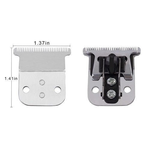 Replacement T-Blade Set for Andis D7/D8 Steel Blade, Compatible with Andis Slimline Pro Li D7/D8 Hair Clipper Trimmer (Silver)
