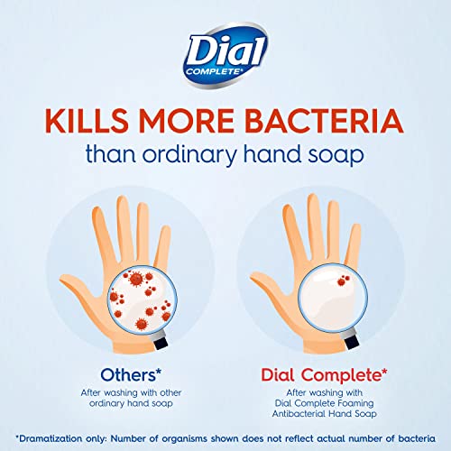Dial Complete Antibacterial Foaming Hand Soap Refill, Spring Water, 52 fl oz & Antibacterial Foaming Hand Soap Refill, Fresh Pear, 52 fl oz
