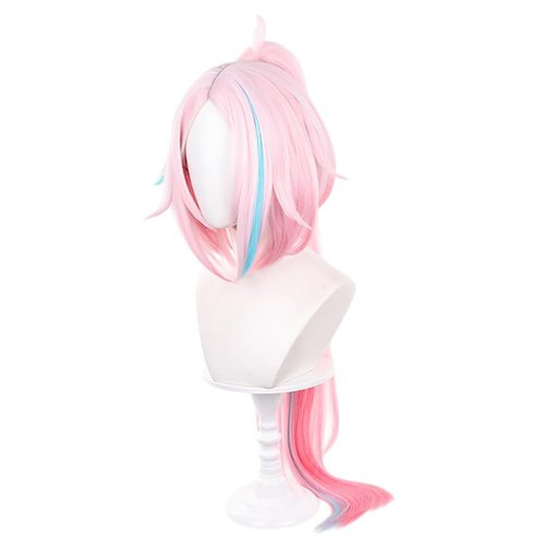 Gorgewg for Rappa Cosplay Wig HSR Long Pink Ponytail Roleplay Costume Wigs Synthetic Hair for Women
