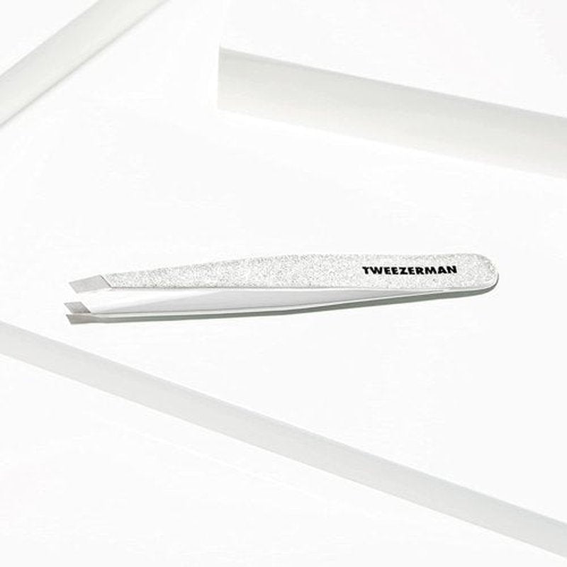 Tweezerman Exclusive Moon Dust Slant Tweezer - Hair Removal Tweezers, Stainless Steel