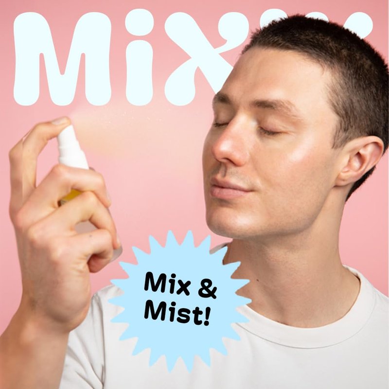 MIXIK Jelly Toner Spray for Face - Skincare Mist, Alcohol-Free Facial Toner for Hydrating, Made of Rose Water, Avocado Oil, Blue Agave Extract (30 ml (1.0 fl oz) Travel Size)