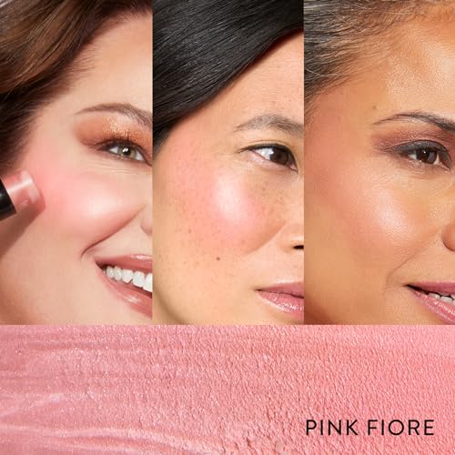 LAURA GELLER NEW YORK Italian Marble Blush Makeup Stick | Cream Finish Marbleized Blush for Cheeks, Apricot Spritz