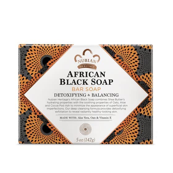 Nubian African Black Soap 5 Ounce (pack of 6)