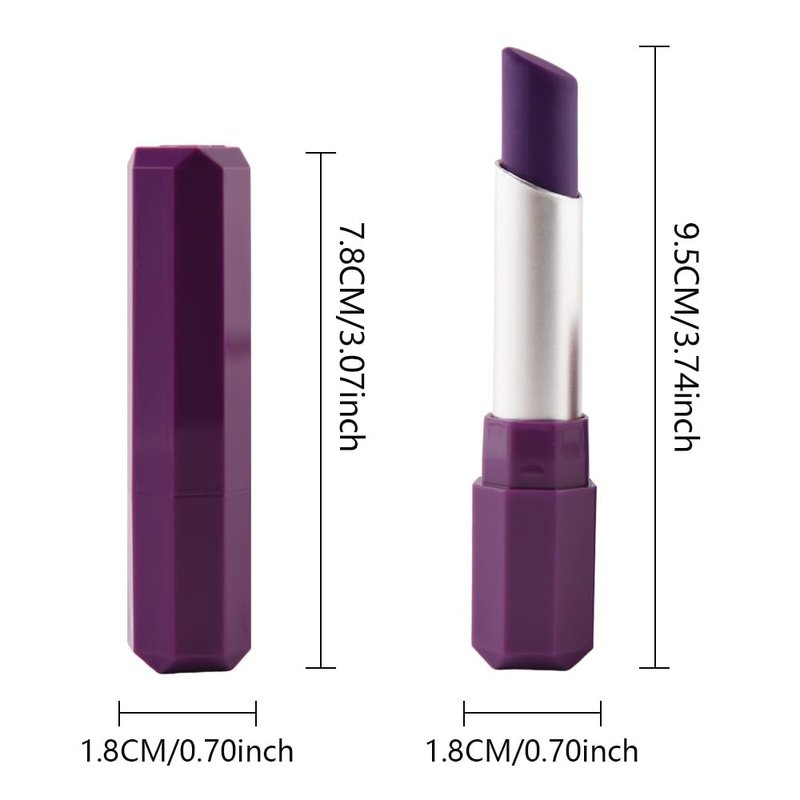 HHLTOH Purple Mauve Matte Lipstick - Pigmented Lip Crayon & Face Paint Stick for Women Everyday Halloween Birthday Party Wear, Younger-Looking Lip Makeup, Labial para fiesta de disfraces 10