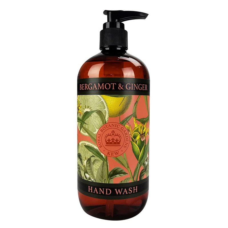 The English Soap Company, Kew Gardens Luxury Hand & Body Wash, Refreshing Hand & Body Wash with Vitamin E, Enriched with Soothing Aloe Vera,Bergamot and Ginger Scent 17 fl oz