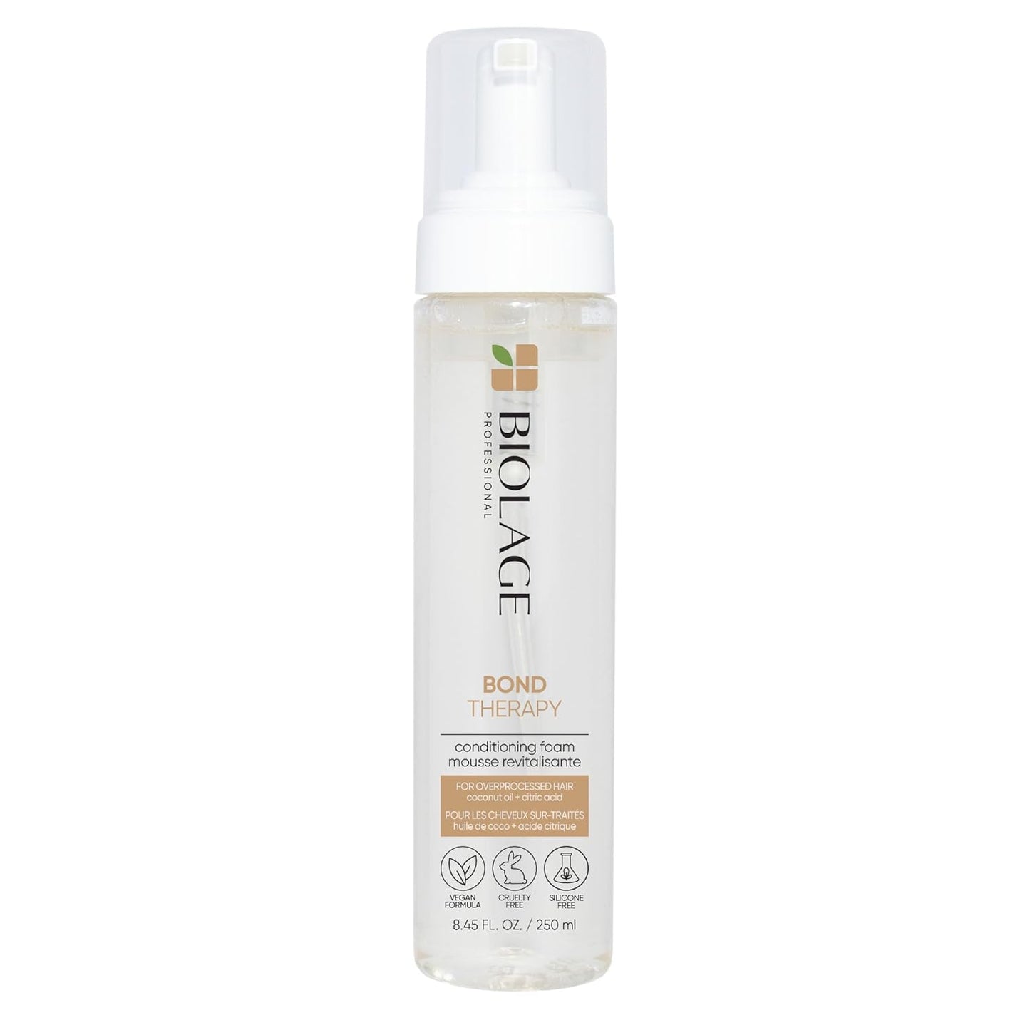 Biolage Bond Therapy Conditioning Foam - Builds Bonds & Reduces Breakage, Paraben & Sulfate-Free, Salon Professional Conditioner