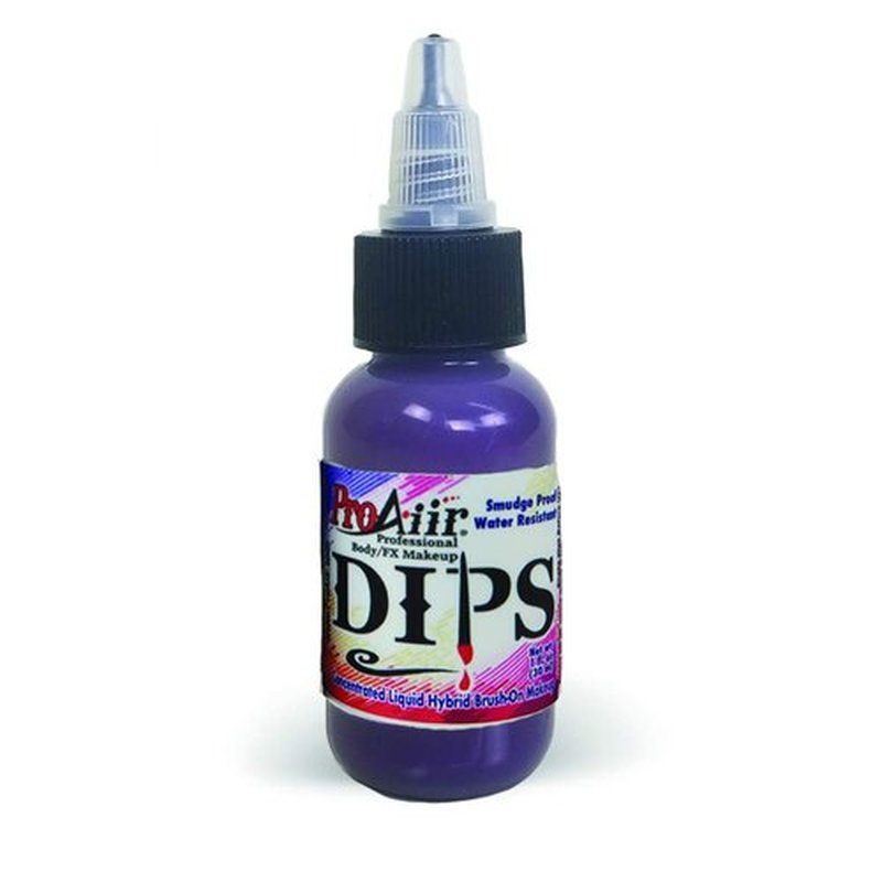 ProAiir Face and Body Painting Makeup - Brush on DIPS 1oz (30ml) Plumberry