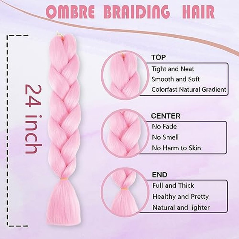 Ombre Braiding hair synthetic Crochet braids twist 24inch 3pcs/lot 100g Ombre two three tone Jumbo braid hair extensions Dreadlocks(ps17 pack of 3)