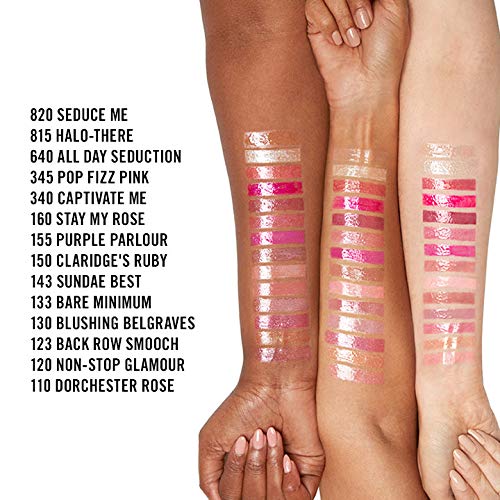 Rimmel Stay Glossy 6HR Lip Gloss, All Day Seduction, 0.18 Fl Oz (Pack of 2)