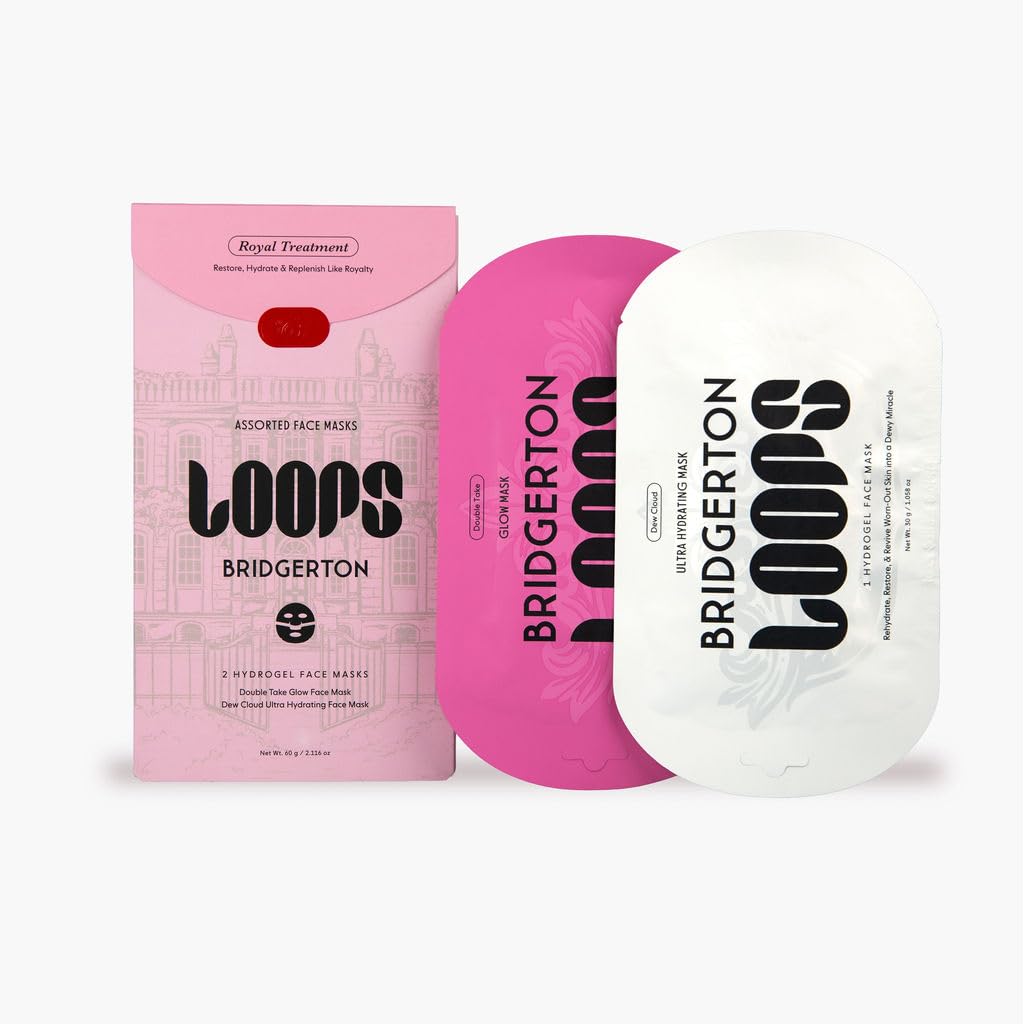 LOOPS Bridgerton™ NETFLIX Royal Treatment Set - Korean Face Masks, 2pc