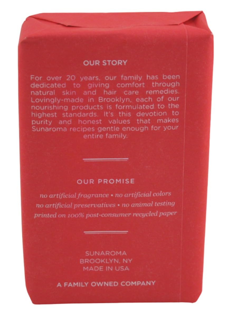 Sunaroma Bar Pepper Mint Oil Soap 8 Ounce (236ml) (6 Pack)