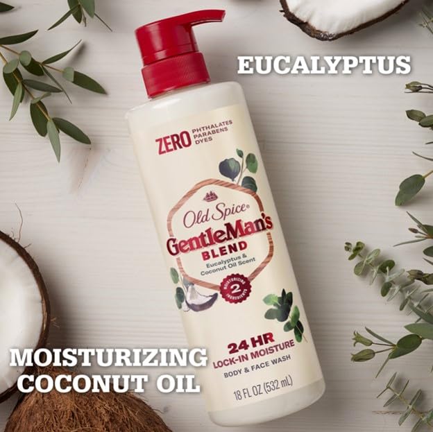 Old Spice Hand & Body Lotion for Men, Gentleman's Super Hydration, 24/7 Moisturizing with Vitamin B3 Complex, Fast Absorbing, Lavender + Mint Cream, 17 oz (Pack of 4)