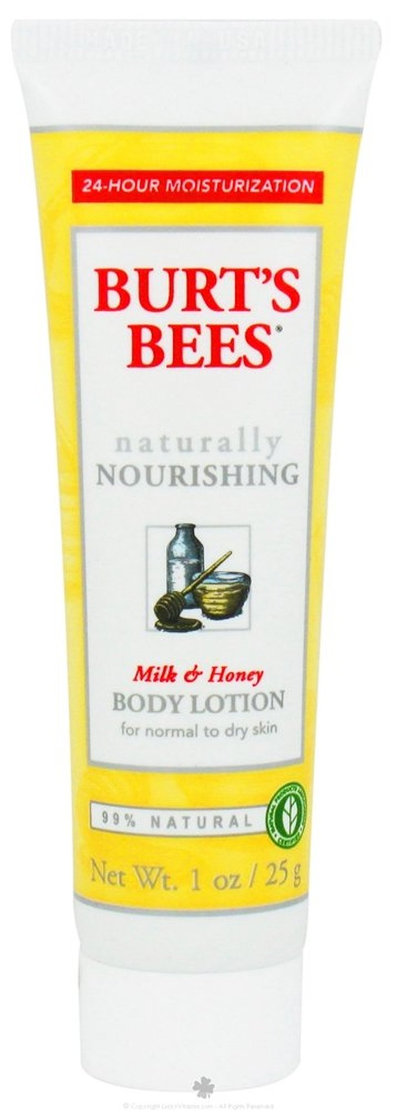 Burt's Bees Body Lotion Naturally Nourishing Milk and Honey - 1 oz