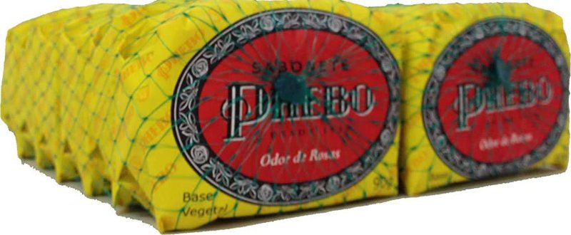 Linha Tradicional Phebo - Sabonete em Barra de Glicerina Odor de Rosas 90 Gr - (Phebo Classic Collection - Glycerin Bar Soap Scent of Roses 3.2 Net Oz) (Pack of 12)