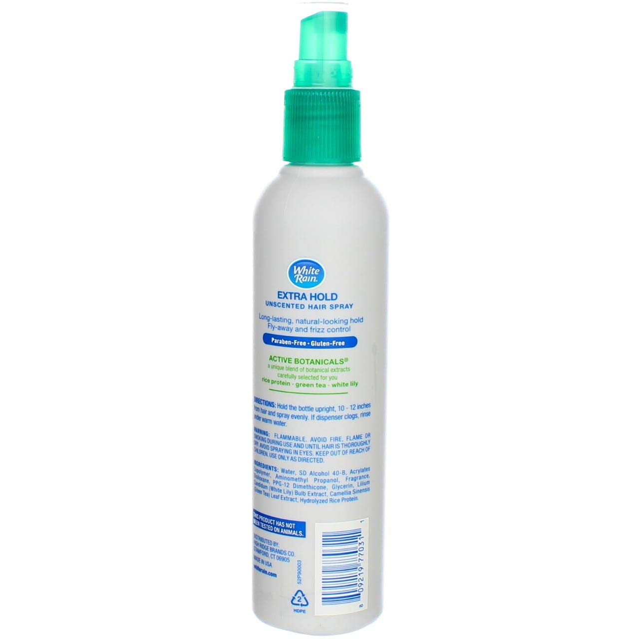 White Rain Hairspray Extra Hold Unscented, 7 oz (Pack of 8), Aerosol Hairspray for Women & Men, Humidity Resistant, Fragrance-Free, Non-Sticky, Finishing Hair Spray Extra Hold for All Hair Types