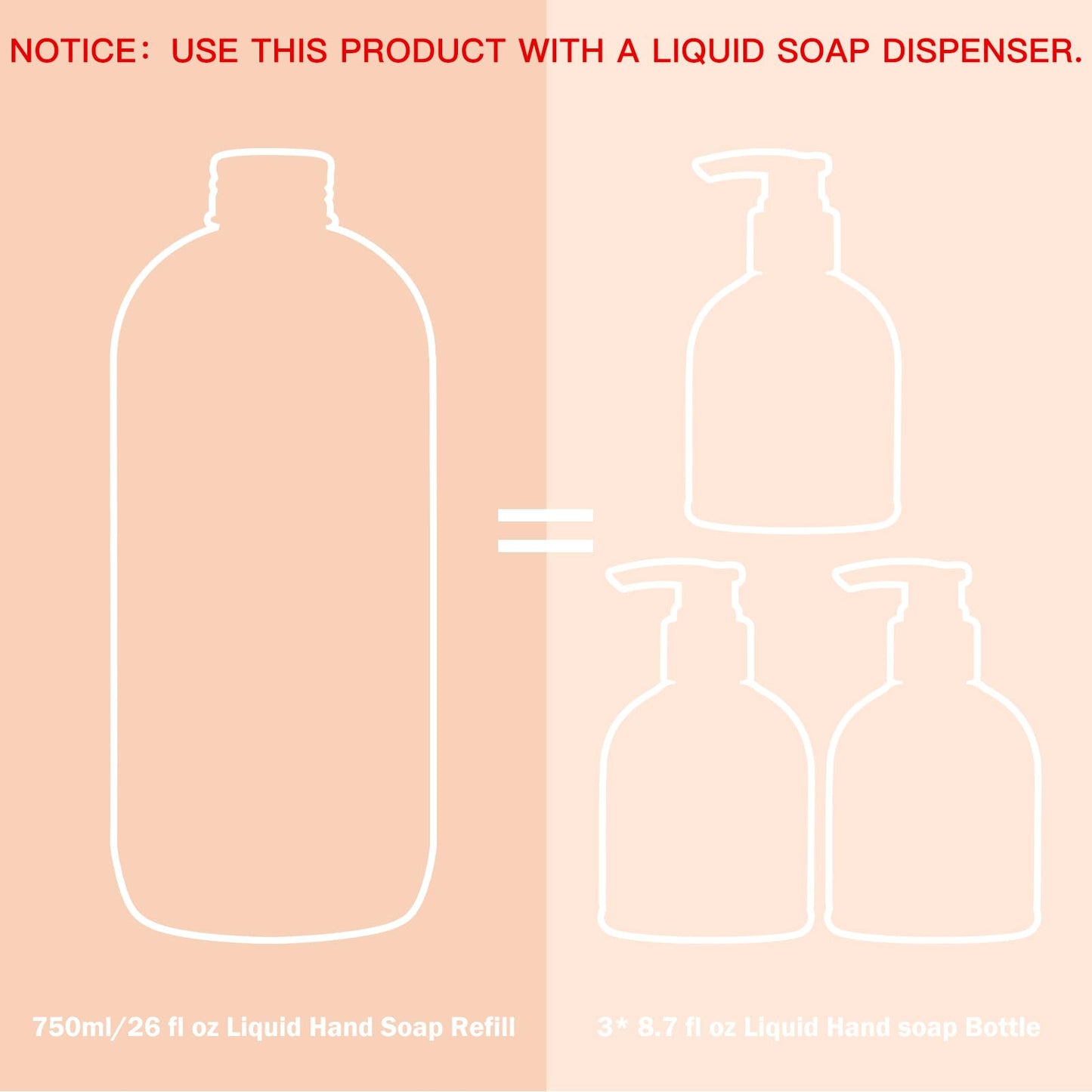 ROMIIE ZOI Liquid Hand Soap Refill, Citrus Zest, Gentle & Moisturizing Formula, 750 ML/ 26 FL OZ