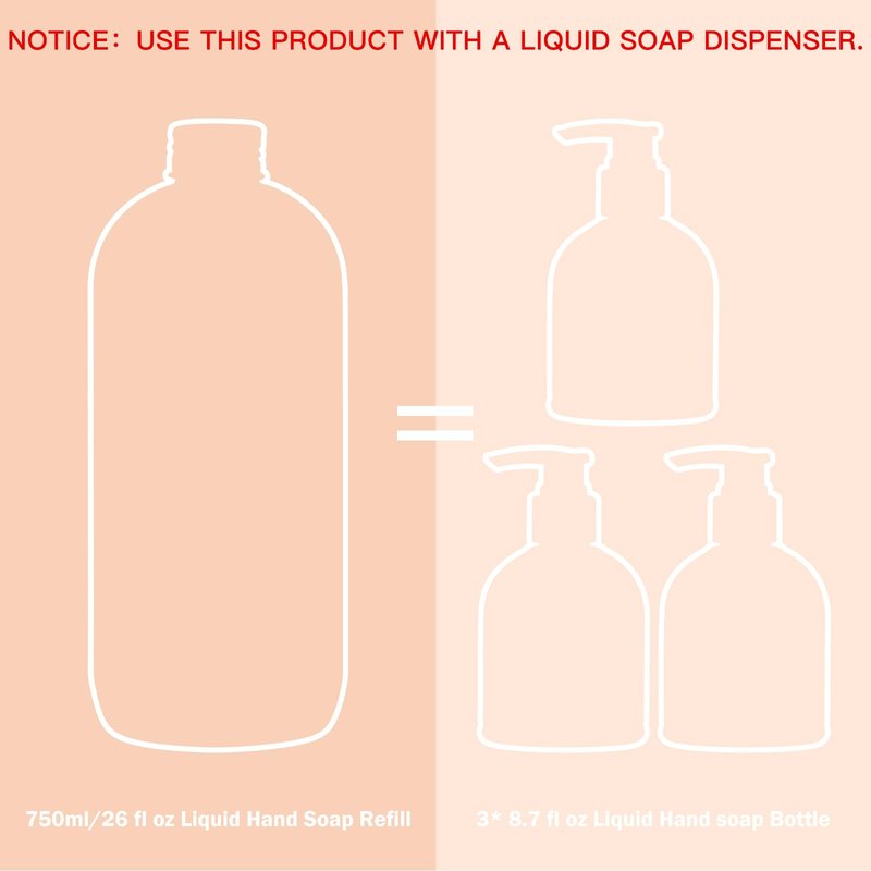 ROMIIE ZOI Liquid Hand Soap Refill, Citrus Zest, Gentle & Moisturizing Formula, 750 ML/ 26 FL OZ