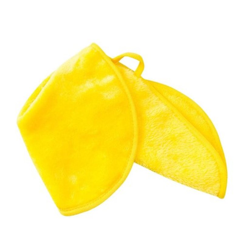 Makeup Remover Face Cleansing Cloth - Chemical-free Microfiber Reusable Facial Clean Towel, Remove Makeup Instantly with Only Water (1 Yellow)