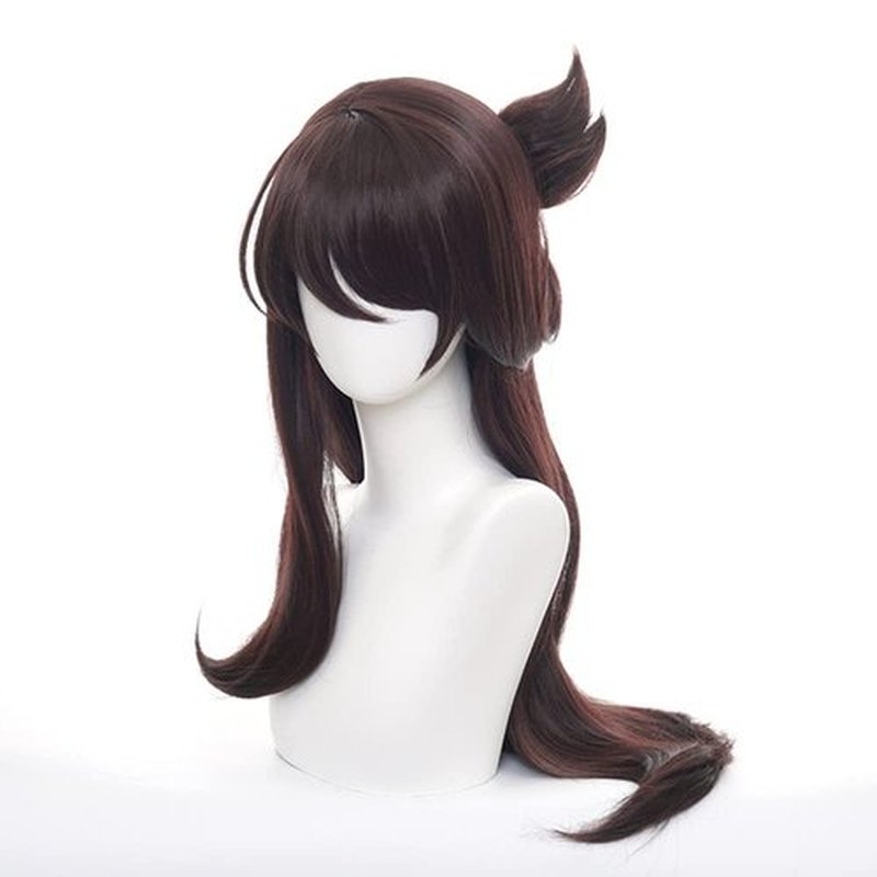 Mystylecos Genshin Impact Beidou Cosplay Wig Women Long Brown Synthetic Party Wig