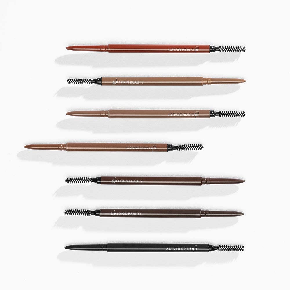 Glo Skin Beauty Precise Micro Browliner | Long-Lasting, Wax-Based Formula Glides On Skin and Shapes Your Brows, (Raven)