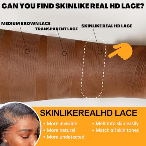 QTHAIR 14A Brazilian Hair Straight Human Bundles with Transparent Hd Lace Closure(16 18 20+14,Natural Black) 100% Unprocessed Human Hair with Swiss Lace Closure Brazilian Straight Weave Hair