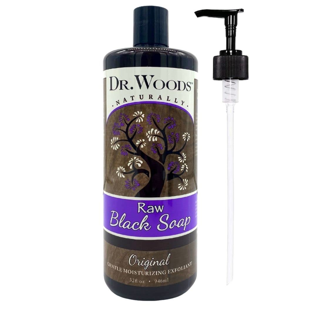 Dr. Woods African Black Castile Soap - Moisturizing Liquid, 32oz (2-Pack)
