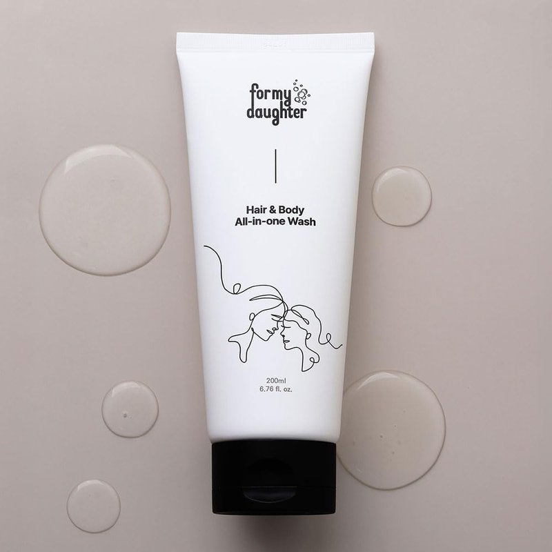 for my daughter Hair & Body All-in-One Body Wash | Peony Scented | Aloe + Papaya + Argan Oil | Gentle Gel Cleanser for Sensitive Skin & Hair – 200ml (6.76.oz)