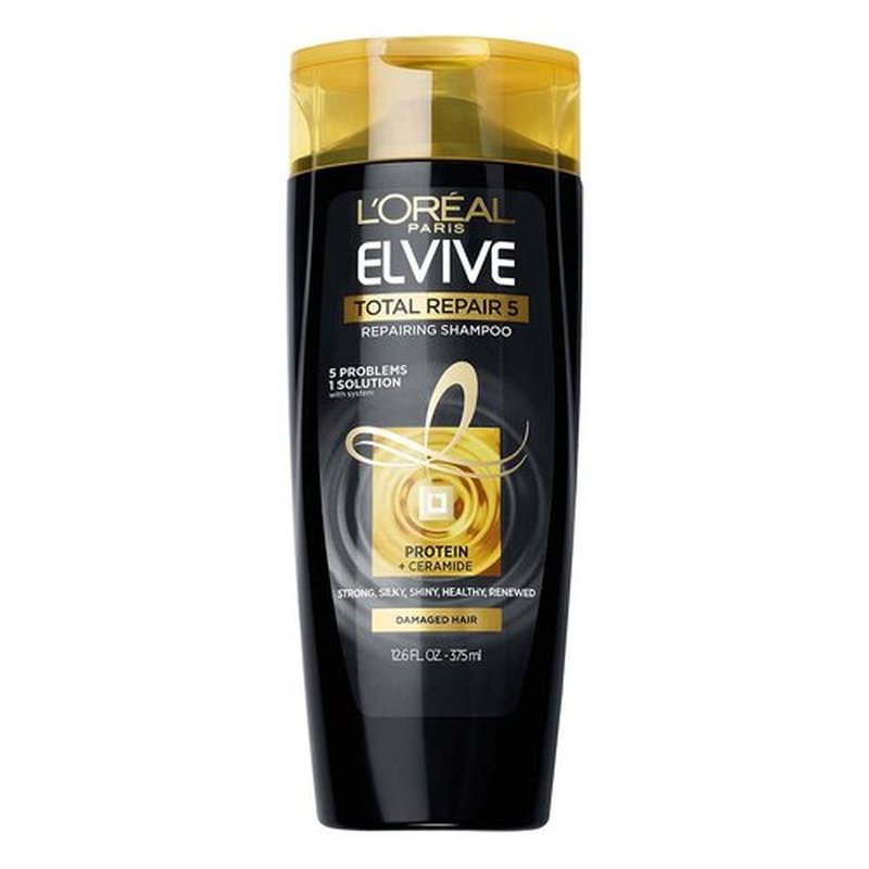 Loreal Shampoo Elvive Total Repair 5 Repairing 12.6 Ounce (375ml) (2 Pack)