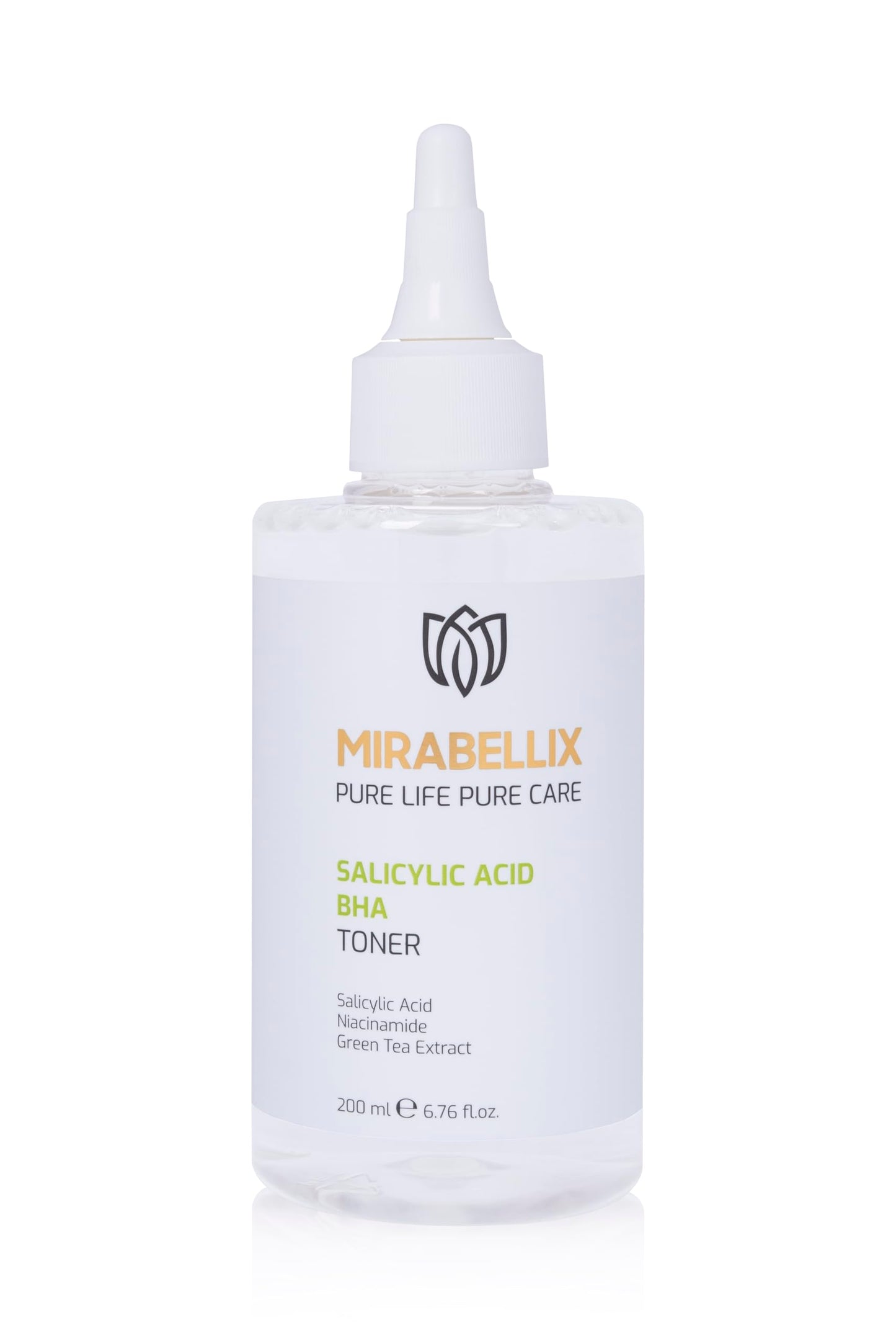Salicylic Acid BHA Toner for Face – Niacinamide, Green Tea & Willow Bark | Acne & Blackhead Control Toner for Oily, Acne-Prone Skin | Pore Cleansing, Sebum Balance, Even Skin Tone | 6.76 fl. oz