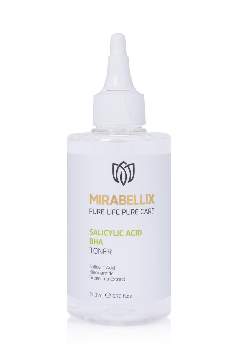 Salicylic Acid BHA Toner for Face – Niacinamide, Green Tea & Willow Bark | Acne & Blackhead Control Toner for Oily, Acne-Prone Skin | Pore Cleansing, Sebum Balance, Even Skin Tone | 6.76 fl. oz