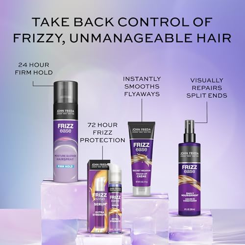 John Frieda Frizz Ease Secret Weapon Touch-Up Cr?me - Anti-Frizz Styling Cream for Smooth, Frizz-Prone Hair, 4 Oz