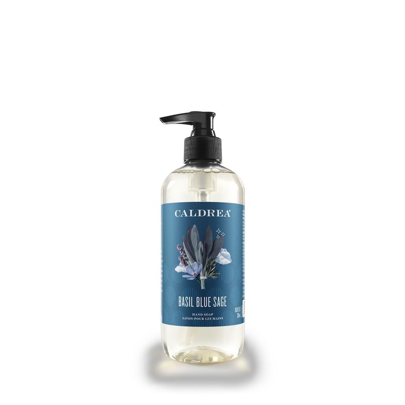 Caldrea Hand Wash Soap, Basil Blue Sage Scent, 10.8 Oz