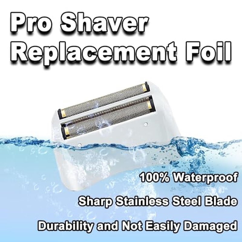 1 Pack White Pro Shaver Replacement Foil with Cutter Bar Assembly Compatible with andis 17150/17155/17200 Shaver ProFoil Lithium Replacement Golden