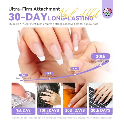 SAVILAND 30g Solid Nail Glue Gel: 30-Day Long Wear 2024 Gel X Nail Glue Solid Gel Strong Adhesive for False Tips 3D Sculpture U V Cured Nail Enthusiasts Home DIY
