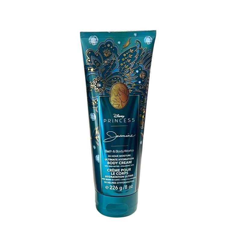 Bath & Body Works PRINCESS COLLECTION Fine Fragrance Mist & Ultimate Hydration Body Cream 2-piece Gift Set with a Bow for Holidays - Full Size – Limited Edition (Jasmine)